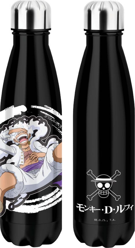 Halantex One Piece Thermo Water Bottle Luffy Gear 5 Black | Makochan