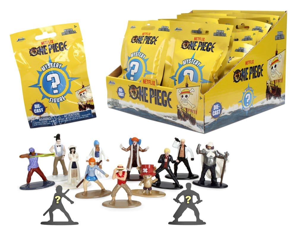 Jada Toys One Piece Nano Metalfigs Mini Figures Blind Pack 5 cm Display (24) | Makochan