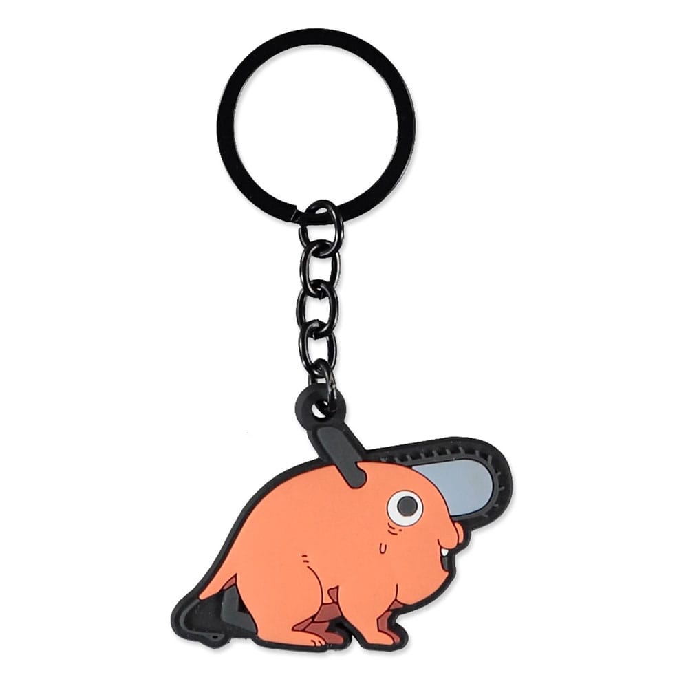 Difuzed Chainsaw Man Rubber Keychain Pochita Sitting | Makochan
