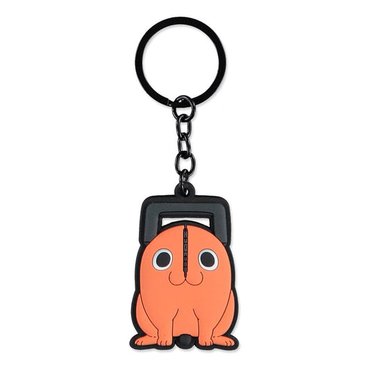 Difuzed Chainsaw Man Rubber Keychain Pochita | Makochan