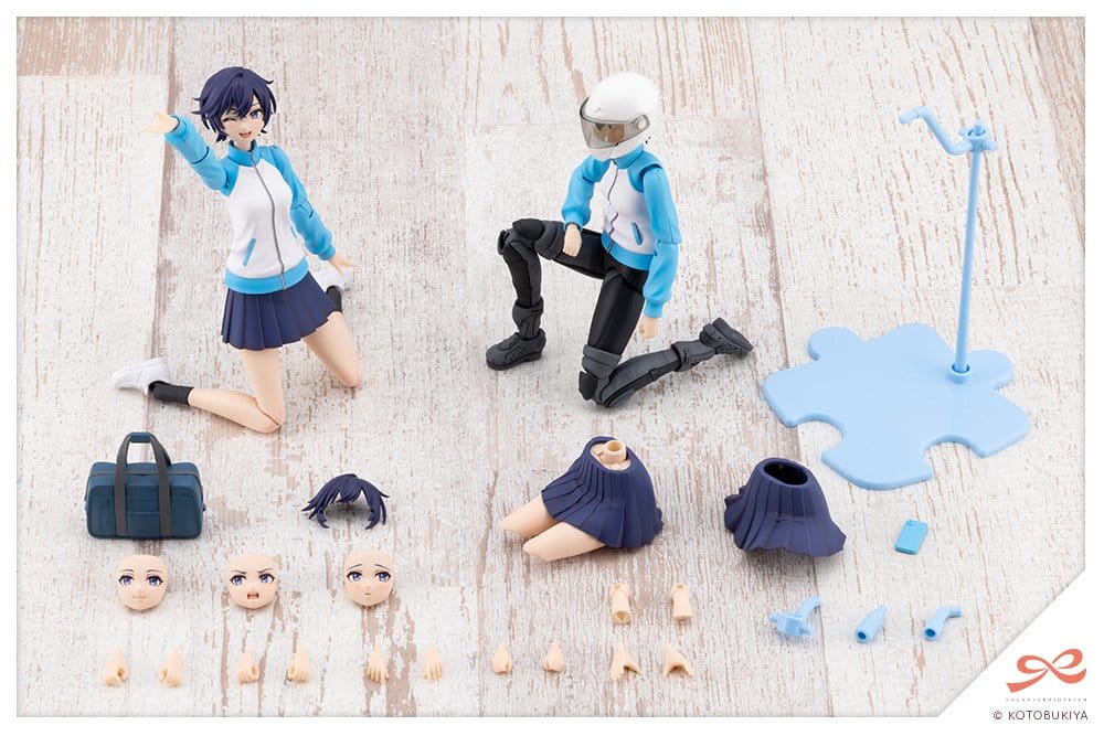 Kotobukiya Sousai Shojo Teien Plastic Model Kit 1/10 Rui Saotome Touhou High School Tracksuit 16 cm | Makochan