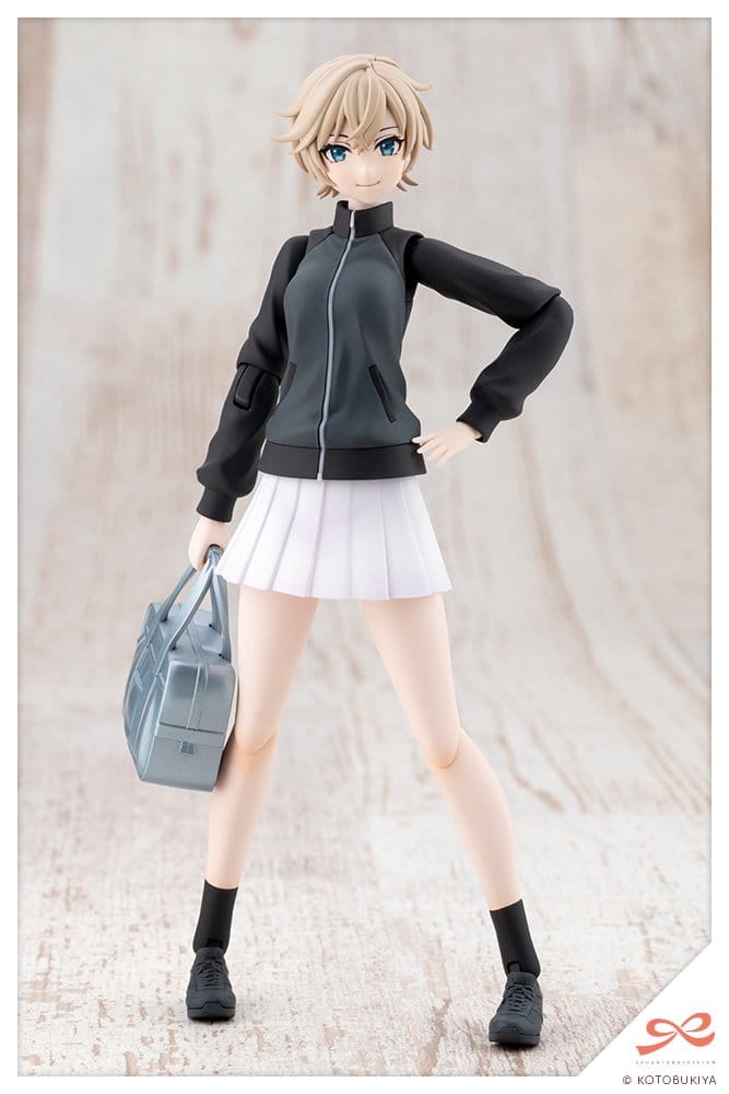 Kotobukiya Sousai Shojo Teien Plastic Model Kit 1/10 Rui Saotome Touhou High School Tracksuit Dreaming Style Midnight Onyx 16