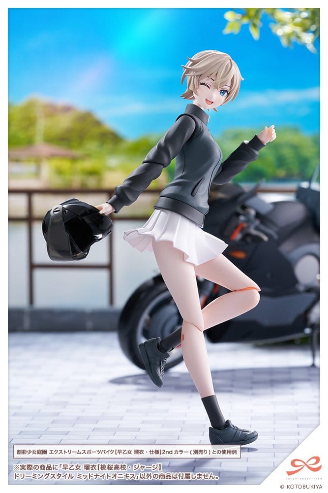 Kotobukiya Sousai Shojo Teien Plastic Model Kit 1/10 Rui Saotome Touhou High School Tracksuit Dreaming Style Midnight Onyx 16