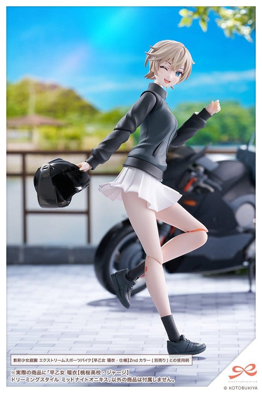 Kotobukiya Sousai Shojo Teien Plastic Model Kit 1/10 Rui Saotome Touhou High School Tracksuit Dreaming Style Midnight Onyx 16