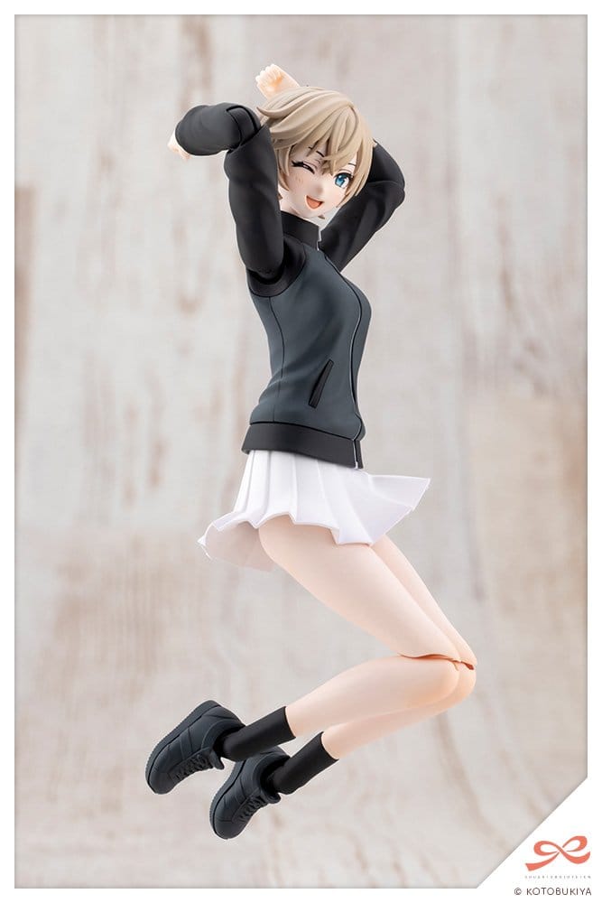 Kotobukiya Sousai Shojo Teien Plastic Model Kit 1/10 Rui Saotome Touhou High School Tracksuit Dreaming Style Midnight Onyx 16