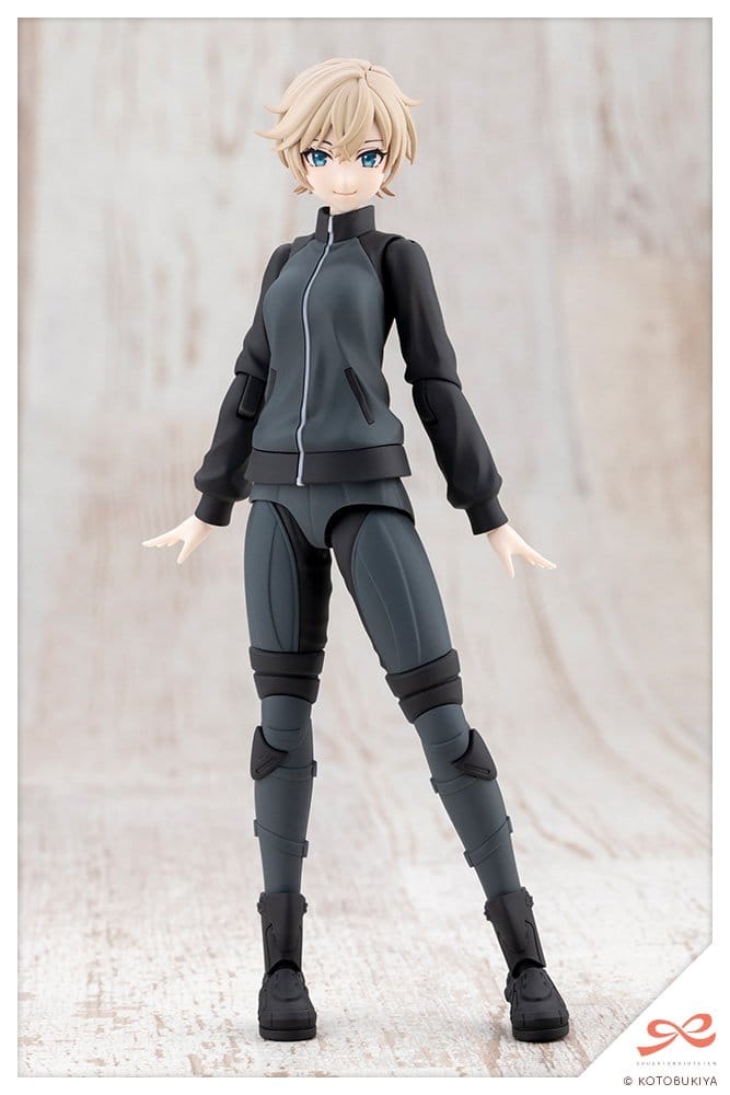 Kotobukiya Sousai Shojo Teien Plastic Model Kit 1/10 Rui Saotome Touhou High School Tracksuit Dreaming Style Midnight Onyx 16