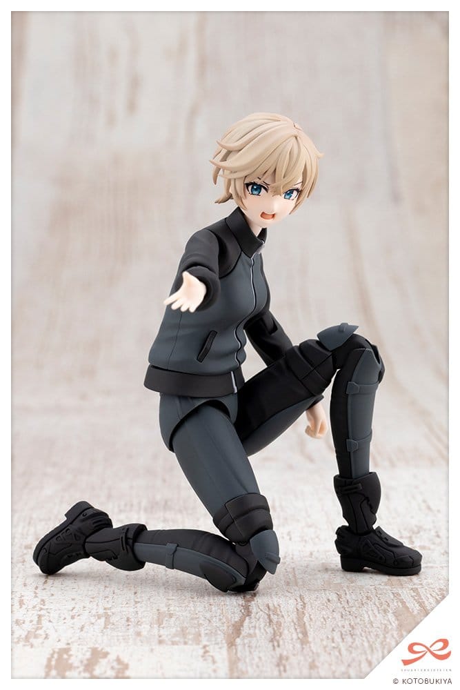 Kotobukiya Sousai Shojo Teien Plastic Model Kit 1/10 Rui Saotome Touhou High School Tracksuit Dreaming Style Midnight Onyx 16