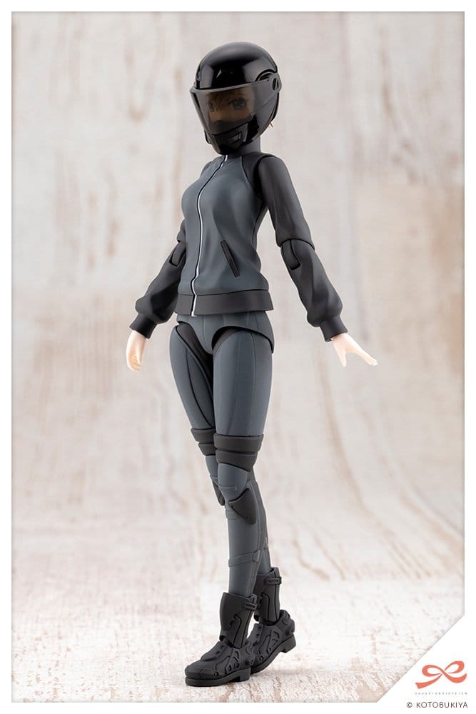 Kotobukiya Sousai Shojo Teien Plastic Model Kit 1/10 Rui Saotome Touhou High School Tracksuit Dreaming Style Midnight Onyx 16