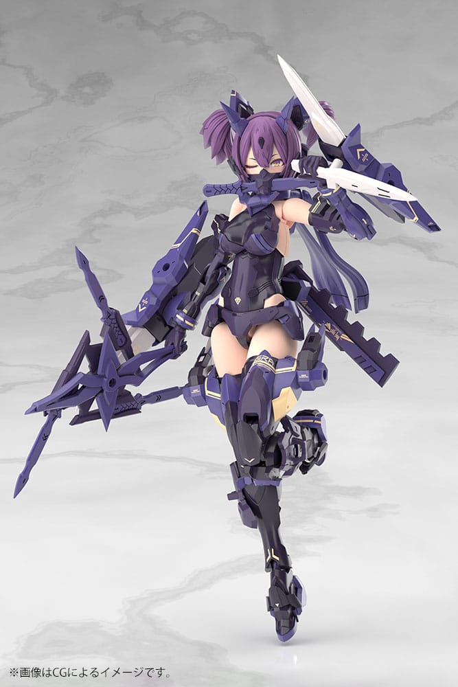 Kotobukiya Megami Device Plastic Model Kit 1/1 Asra Ninja Kaname Shadow Edition Full Package 14 cm | Makochan