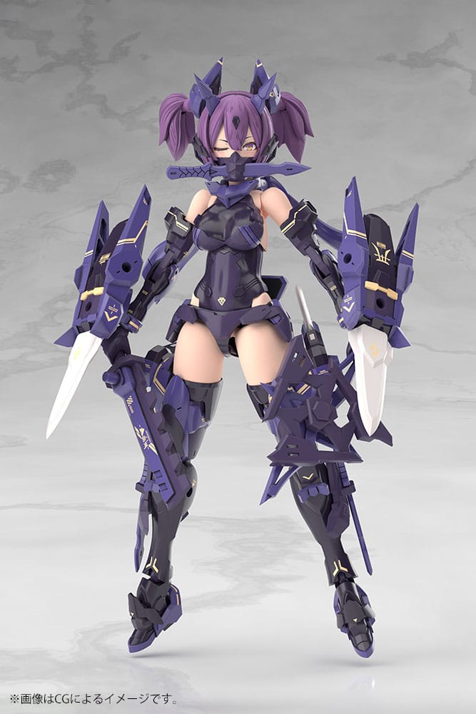 Kotobukiya Megami Device Plastic Model Kit 1/1 Asra Ninja Kaname Shadow Edition Full Package 14 cm | Makochan