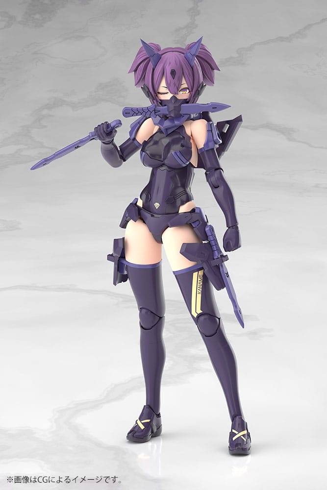 Kotobukiya Megami Device Plastic Model Kit 1/1 Asra Ninja Kaname Shadow Edition Full Package 14 cm | Makochan
