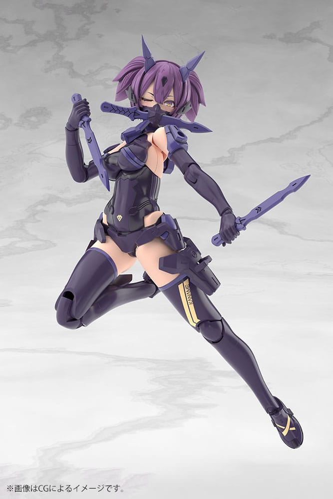 Kotobukiya Megami Device Plastic Model Kit 1/1 Asra Ninja Kaname Shadow Edition Full Package 14 cm | Makochan