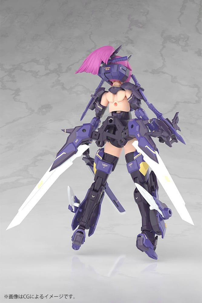Kotobukiya Megami Device Plastic Model Kit 1/1 Asra Archer Kizuna Shadow Edition Full Package 14 cm | Makochan