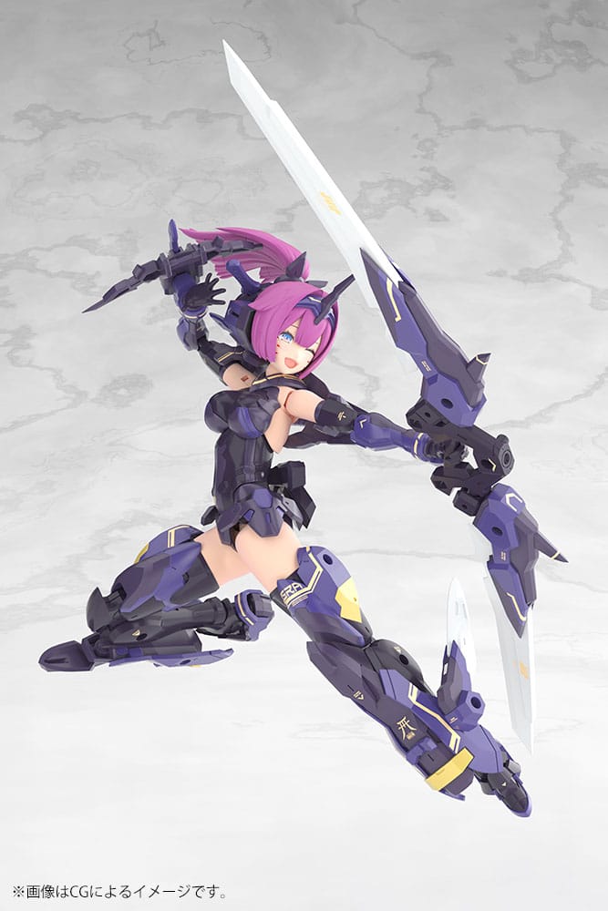 Kotobukiya Megami Device Plastic Model Kit 1/1 Asra Archer Kizuna Shadow Edition Full Package 14 cm | Makochan