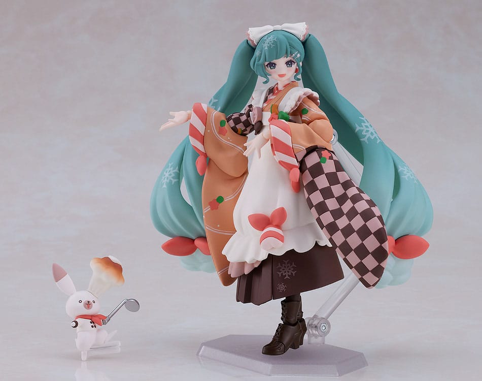 Max Factory Character Vocal Series 01: Hatsune Miku Figma Action Figure Snow Miku: Winter Delicacy Ver. 14 cm | Makochan