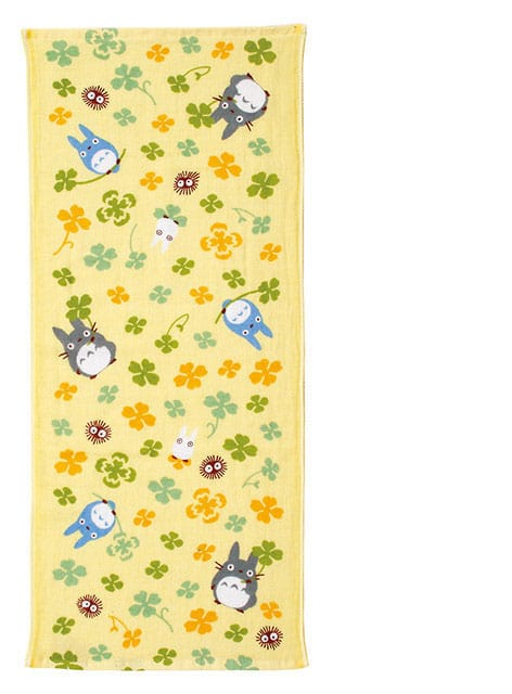 Marushin My Neighbor Totoro Imabari Towel Totoro Clover 34 x 80 cm | Makochan
