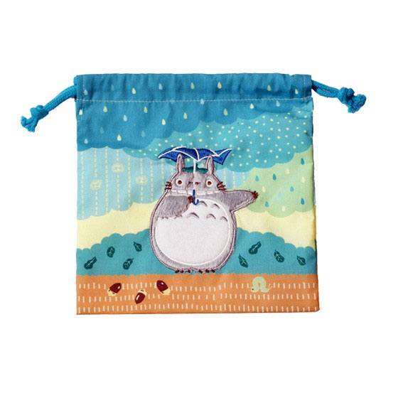 Marushin My Neighbor Totoro Laundry Storage Bag Totoro under the rain 20 x 19 cm | Makochan
