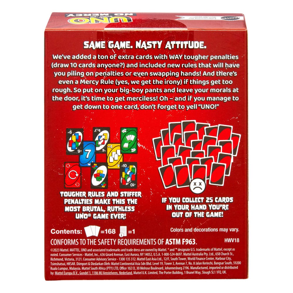Mattel UNO Card Game No Mercy | Makochan