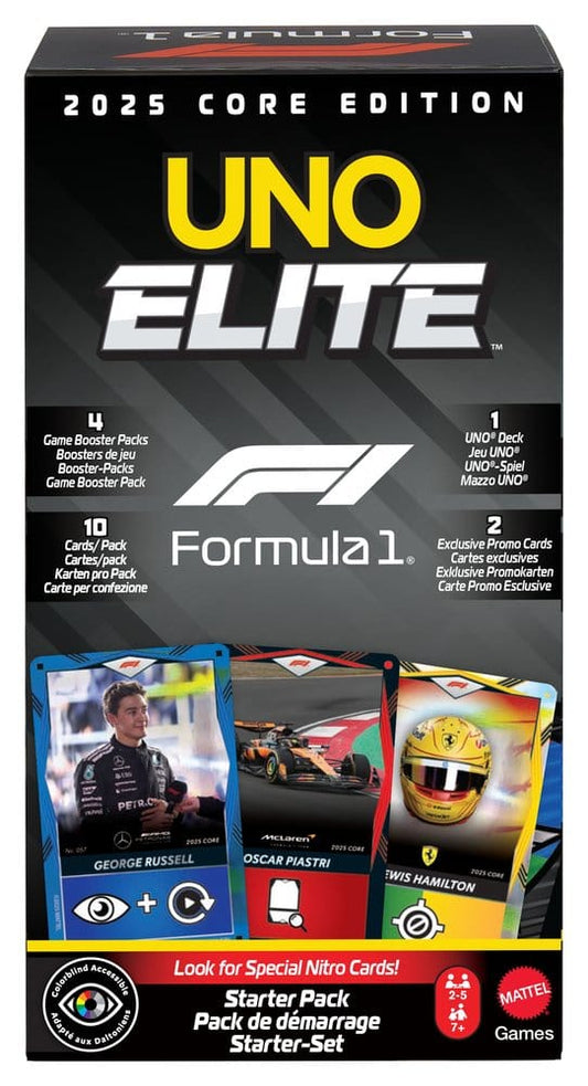 Mattel Formula 1 UNO Card Game Elite F1 Starter-Set | Makochan