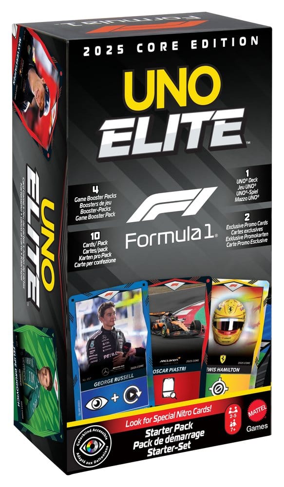 Mattel Formula 1 UNO Card Game Elite F1 Starter-Set | Makochan