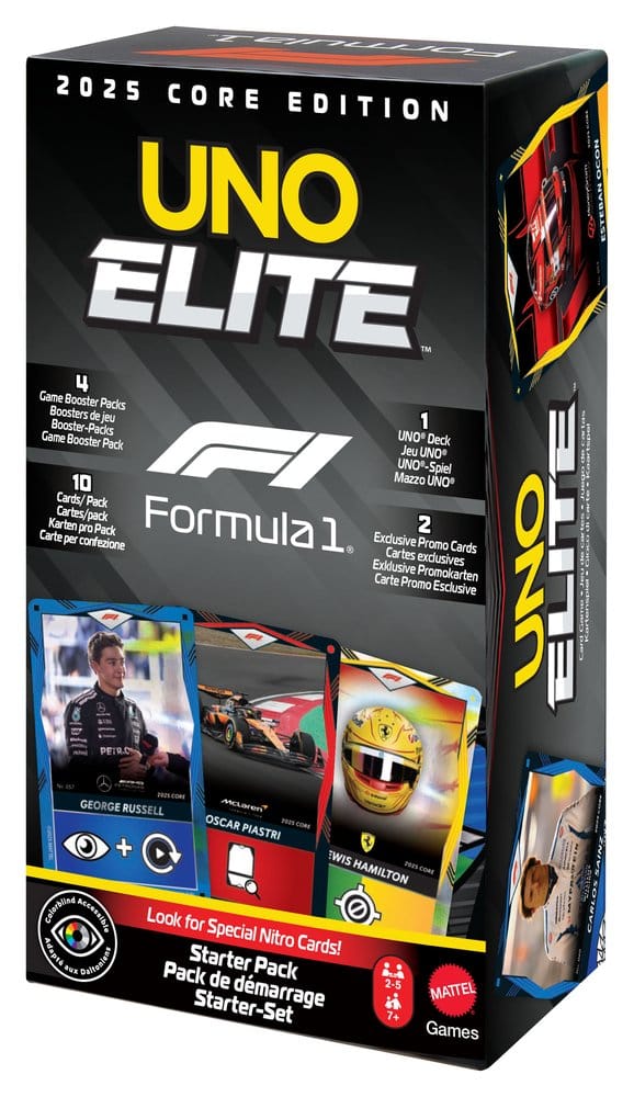 Mattel Formula 1 UNO Card Game Elite F1 Starter-Set | Makochan