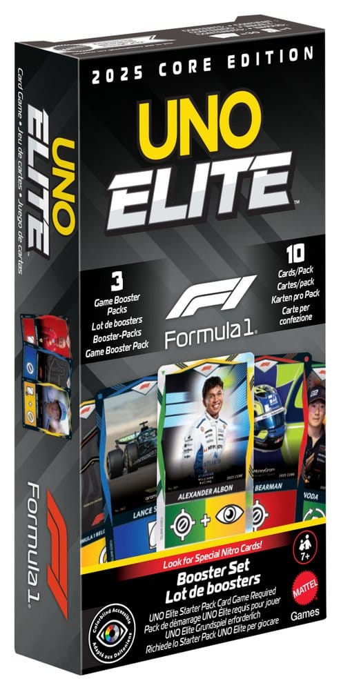 Mattel Formula 1 UNO Card Game Elite F1 Booster-Set | Makochan