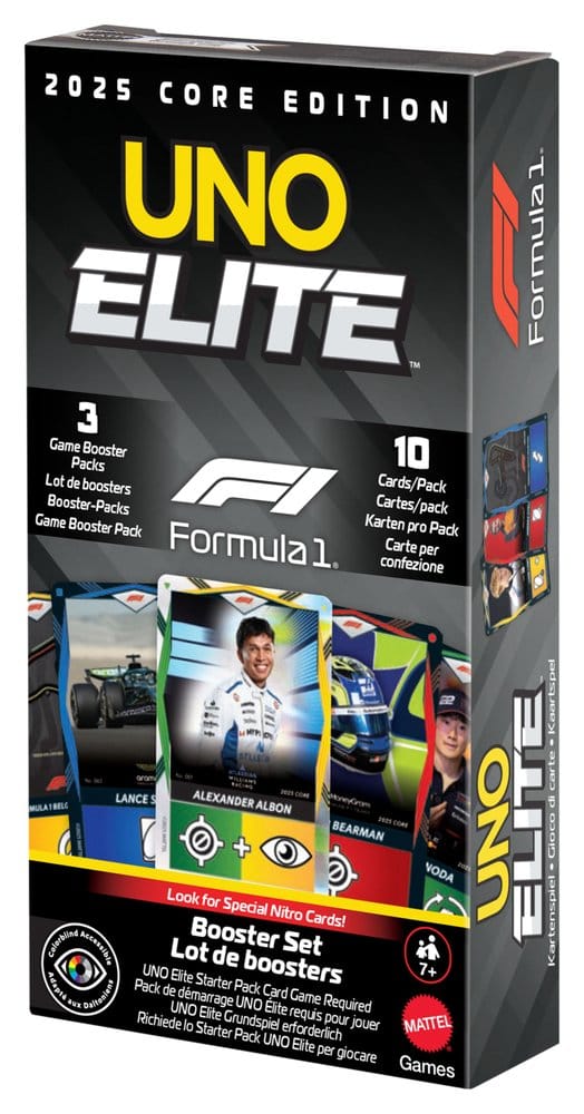 Mattel Formula 1 UNO Card Game Elite F1 Booster-Set | Makochan
