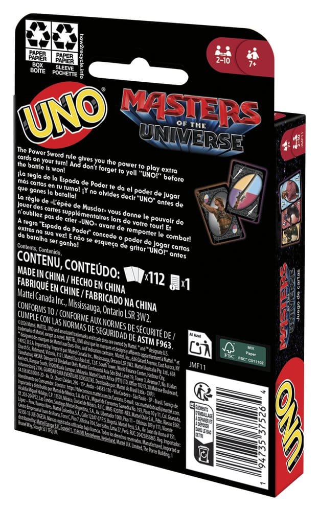 Mattel Masters of the Universe 2026 Movie UNO Card Game | Makochan