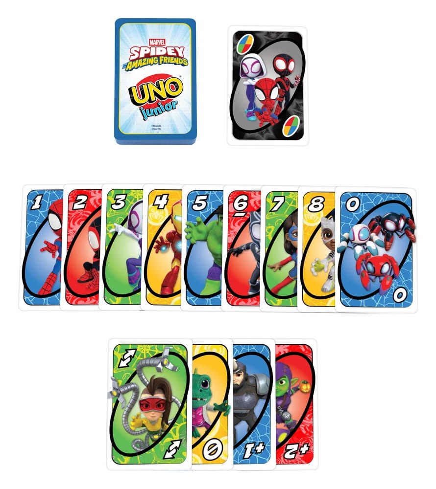 Mattel Spidey & His Amazing Friends UNO Junior Card Game | Makochan
