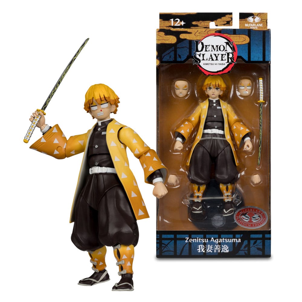 McFarlane Toys Demon Slayer: Kimetsu no Yaiba Action Figure Zenitsu Agatsuma Plantinum Edition 15 cm | Makochan