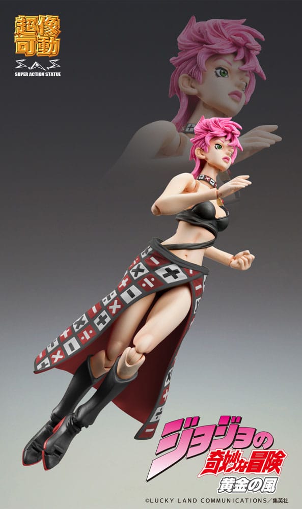 Medicos Entertainment JoJo's Bizarre Adventure Part 5 Super Action Action Figure Chozokado Trish Una Black Ver. 15 cm