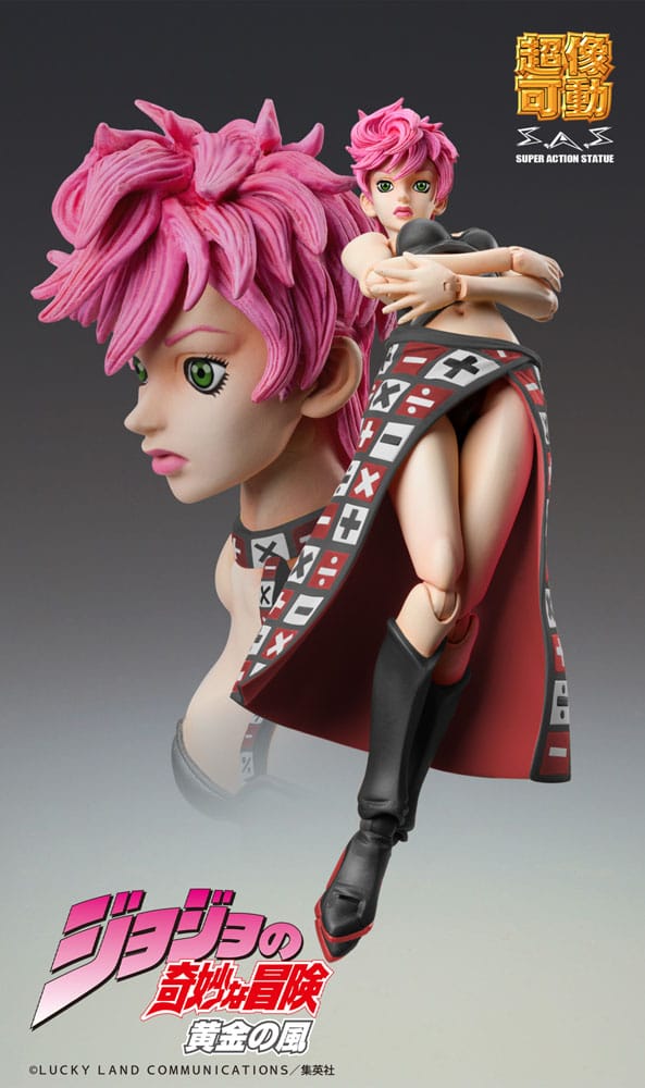 Medicos Entertainment JoJo's Bizarre Adventure Part 5 Super Action Action Figure Chozokado Trish Una Black Ver. 15 cm