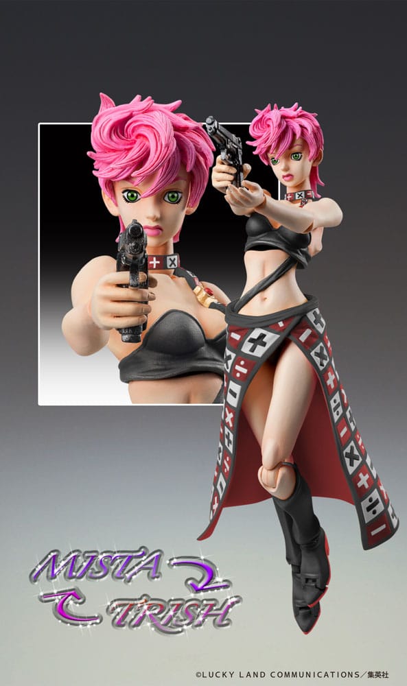 Medicos Entertainment JoJo's Bizarre Adventure Part 5 Super Action Action Figure Chozokado Trish Una Black Ver. 15 cm