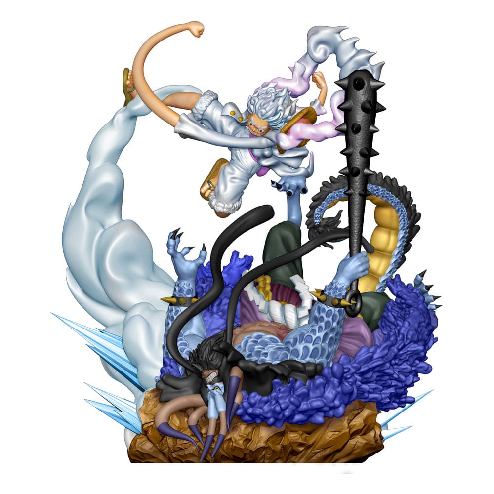 Megahouse One Piece Petitrama PVC Mini Statue Logbox Re Birth Gear Fifth Special Set 9 cm | Makochan