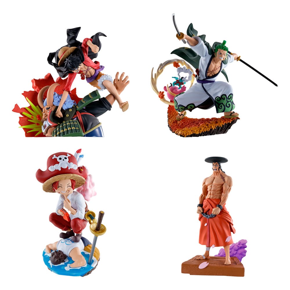 Megahouse One Piece Petitrama PVC Mini Statue Logbox Re Birth Wano Kuni Vol. 1 Set 9 cm | Makochan