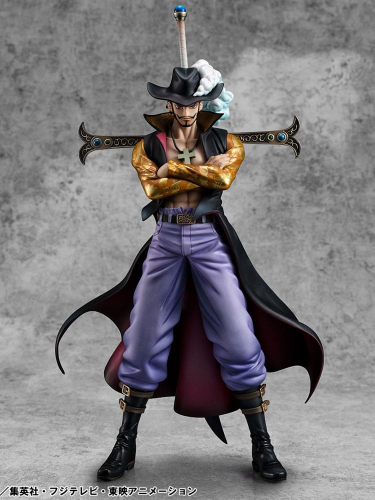 Megahouse One Piece P.O.P SA-MAXIMUM PVC Statue Hawk Eye Dracule Mihawk Ver. R 29 cm | Makochan