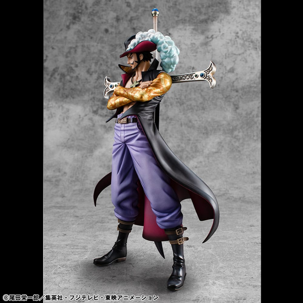 Megahouse One Piece P.O.P SA-MAXIMUM PVC Statue Hawk Eye Dracule Mihawk Ver. R 29 cm | Makochan