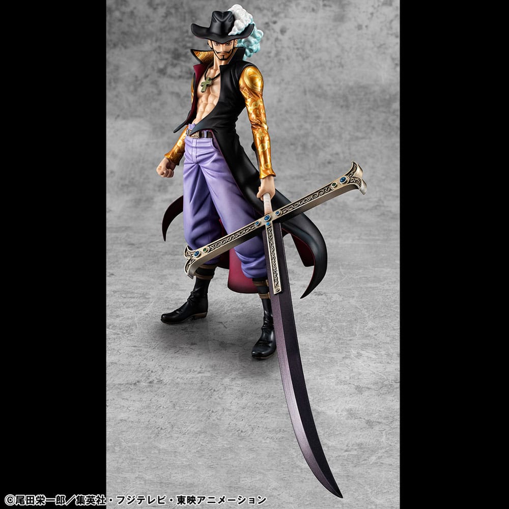 Megahouse One Piece P.O.P SA-MAXIMUM PVC Statue Hawk Eye Dracule Mihawk Ver. R 29 cm | Makochan
