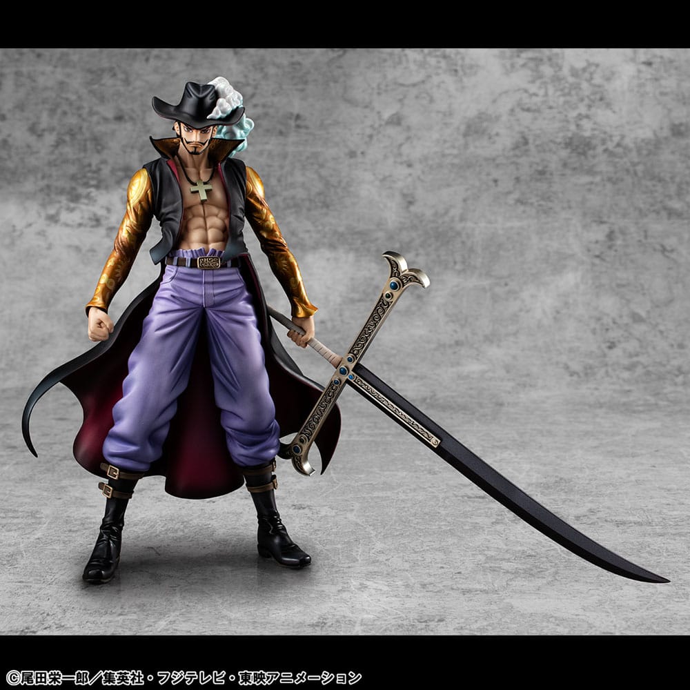 Megahouse One Piece P.O.P SA-MAXIMUM PVC Statue Hawk Eye Dracule Mihawk Ver. R 29 cm | Makochan
