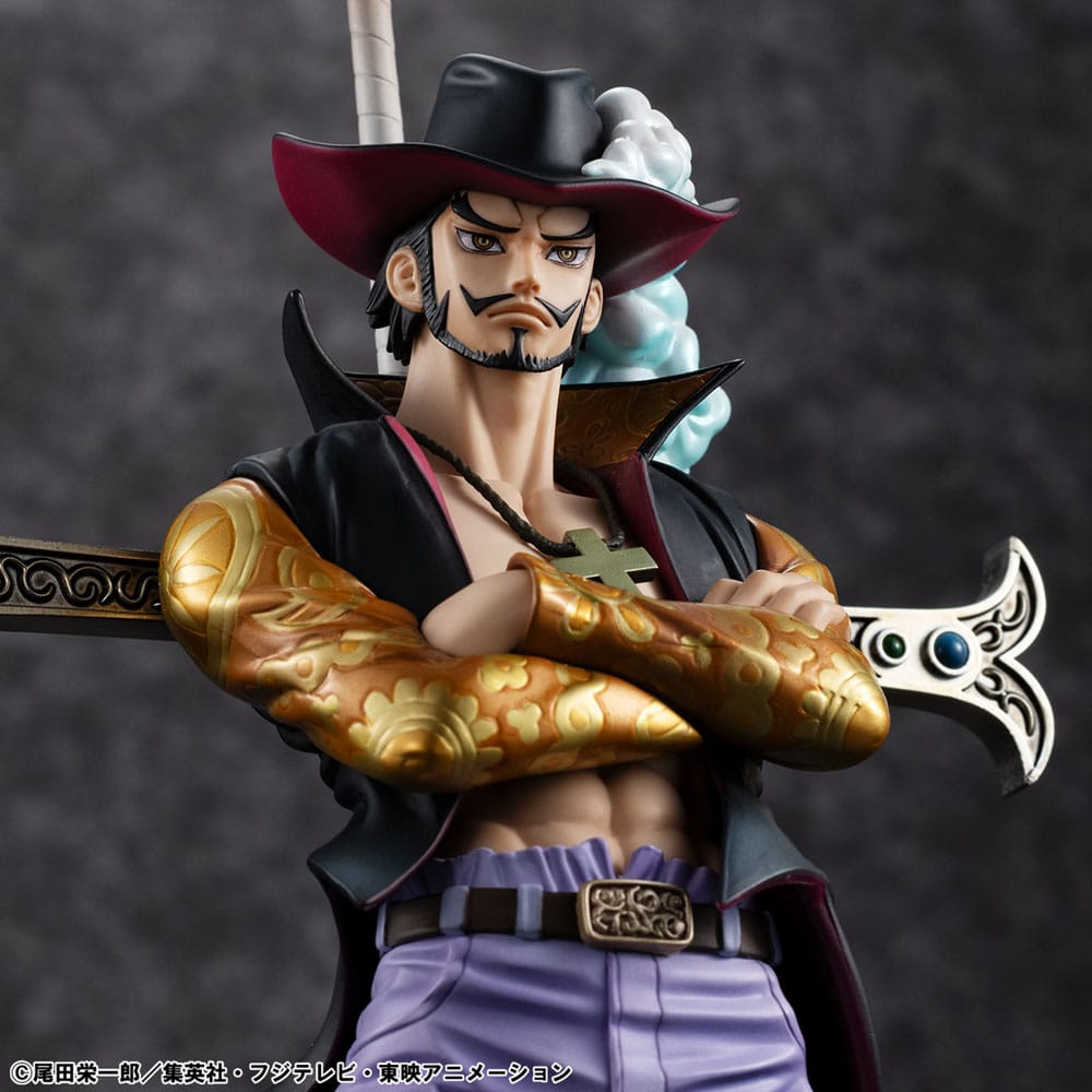 Megahouse One Piece P.O.P SA-MAXIMUM PVC Statue Hawk Eye Dracule Mihawk Ver. R 29 cm | Makochan