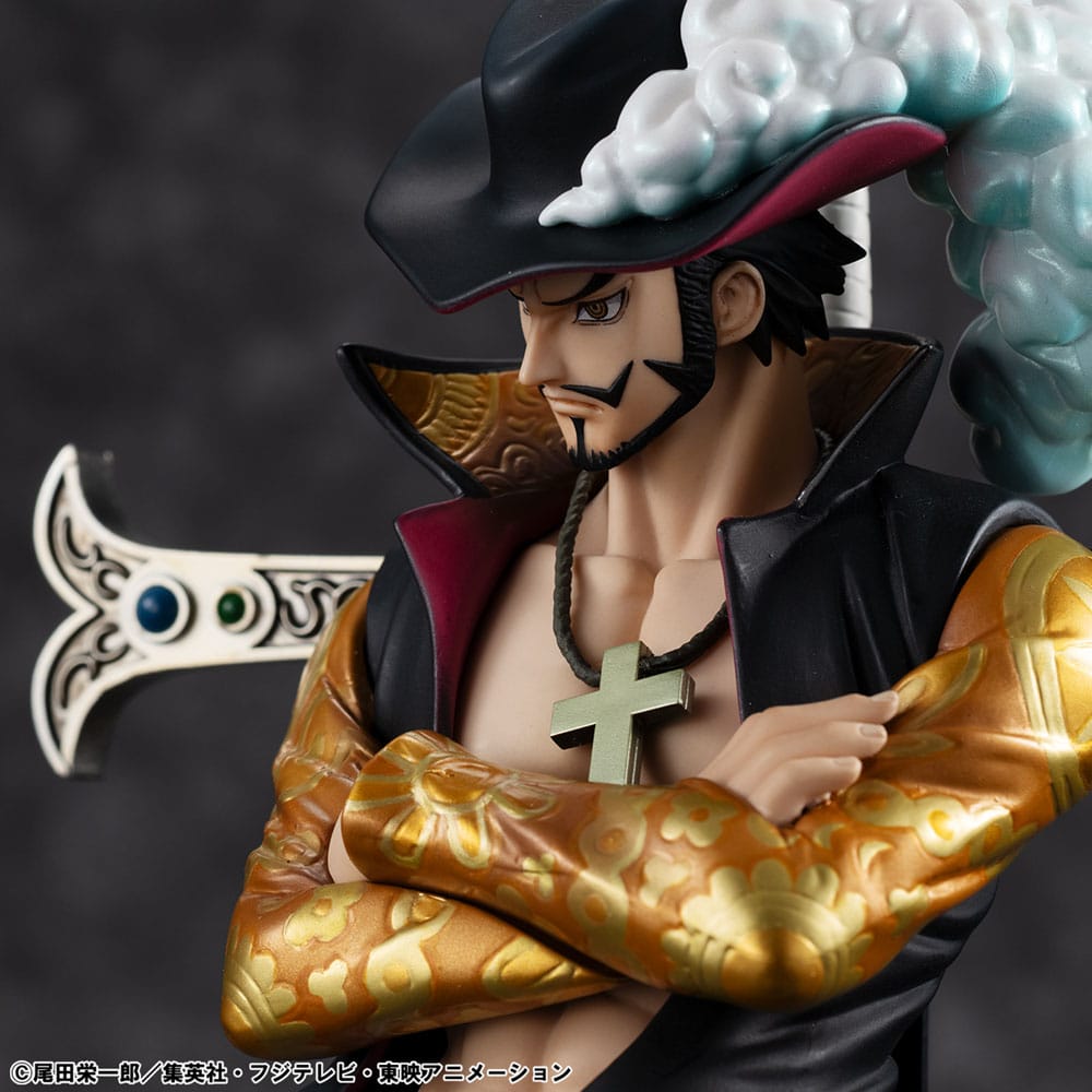 Megahouse One Piece P.O.P SA-MAXIMUM PVC Statue Hawk Eye Dracule Mihawk Ver. R 29 cm | Makochan