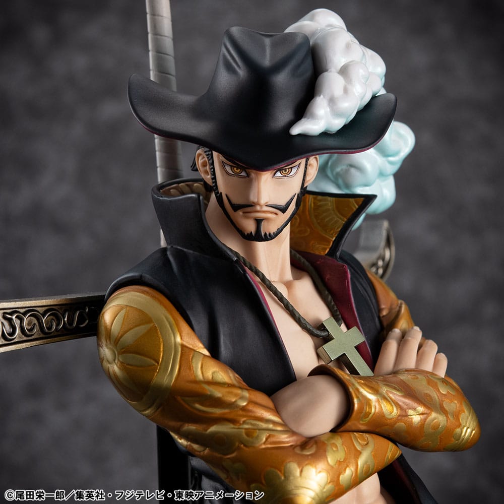 Megahouse One Piece P.O.P SA-MAXIMUM PVC Statue Hawk Eye Dracule Mihawk Ver. R 29 cm | Makochan