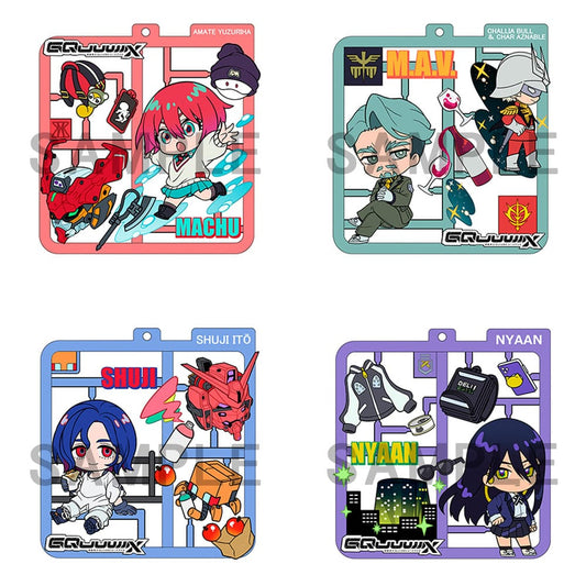 Megahouse Mobile Suit Gundam GQuuuuuuX Plat Collection Keychain Assortment (4) | Makochan