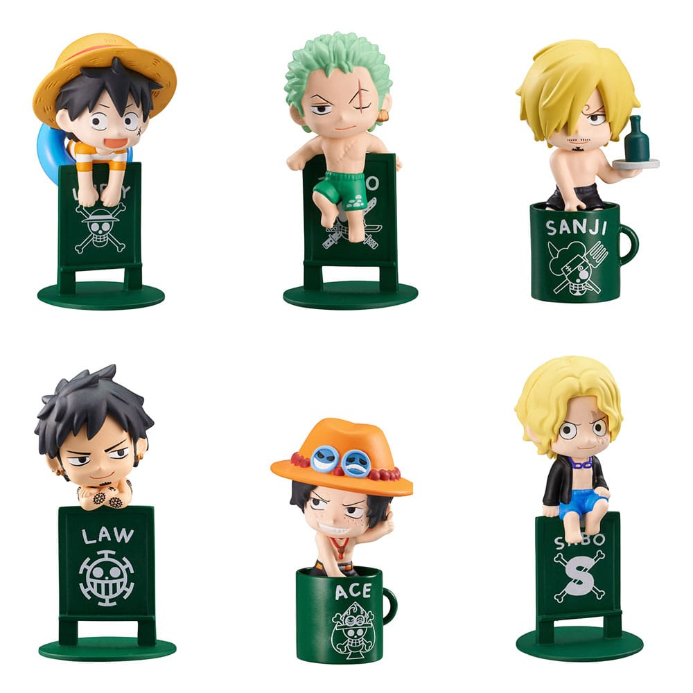 Megahouse One Piece Ochatomo Series Trading Figure Pirates´ Vacance 4 cm Assortment (8) | Makochan
