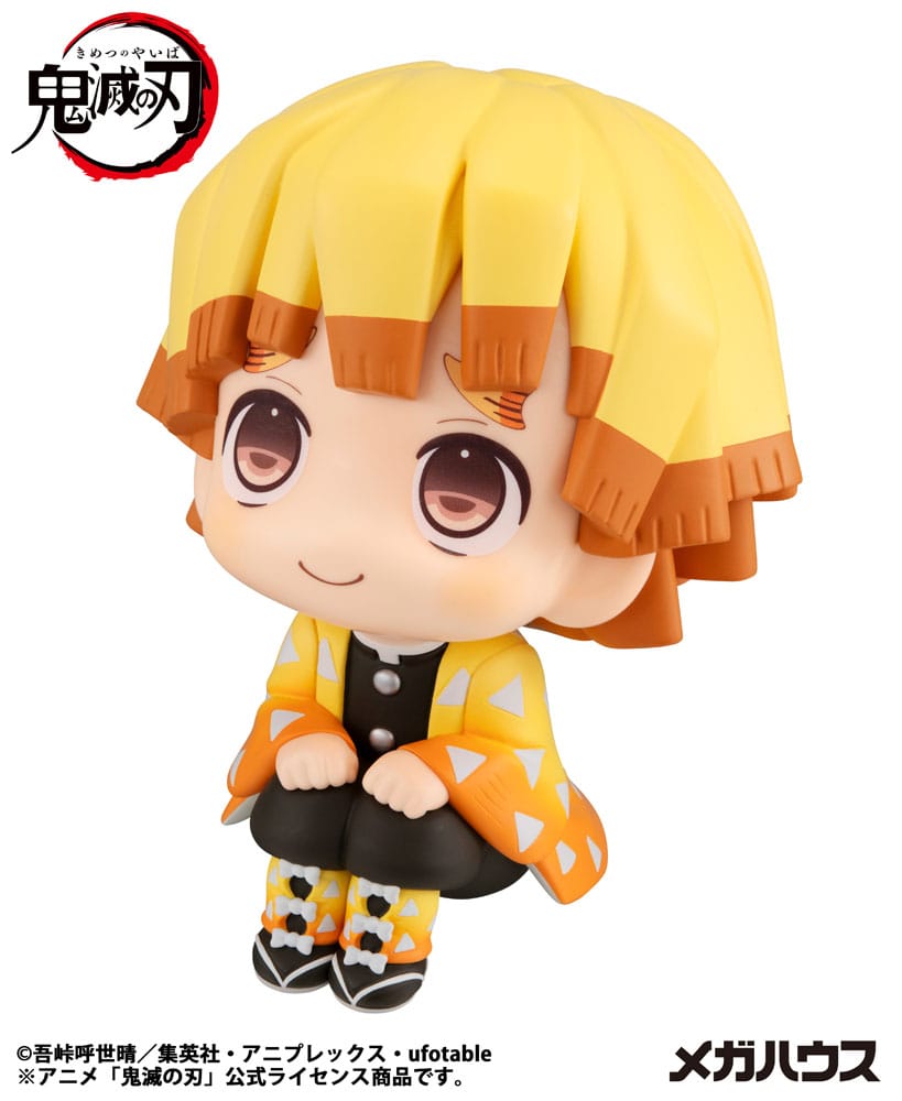 Megahouse Demon Slayer Kimetsu no Yaiba Look Up PVC Statue Zenitsu Agatsuma Smile Ver. 11 cm | Makochan