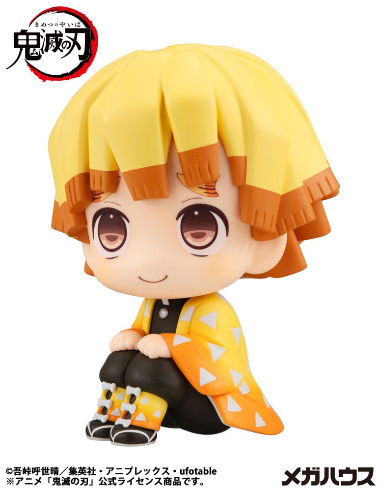 Megahouse Demon Slayer Kimetsu no Yaiba Look Up PVC Statue Zenitsu Agatsuma Smile Ver. 11 cm | Makochan