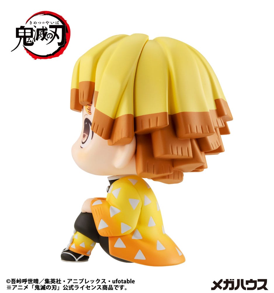 Megahouse Demon Slayer Kimetsu no Yaiba Look Up PVC Statue Zenitsu Agatsuma Smile Ver. 11 cm | Makochan