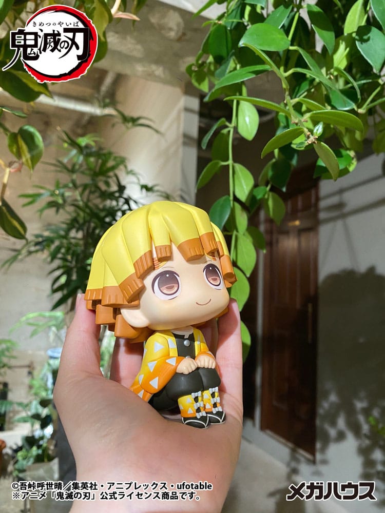 Megahouse Demon Slayer Kimetsu no Yaiba Look Up PVC Statue Zenitsu Agatsuma Smile Ver. 11 cm | Makochan