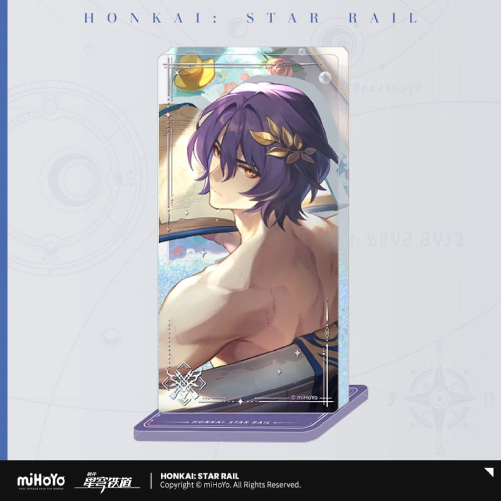 MiHoYo Honkai: Star Rail Light Cone Acryl Ornament with Glitter: Dr. Ratio Baptism of Pure Thought 15 cm | Makochan
