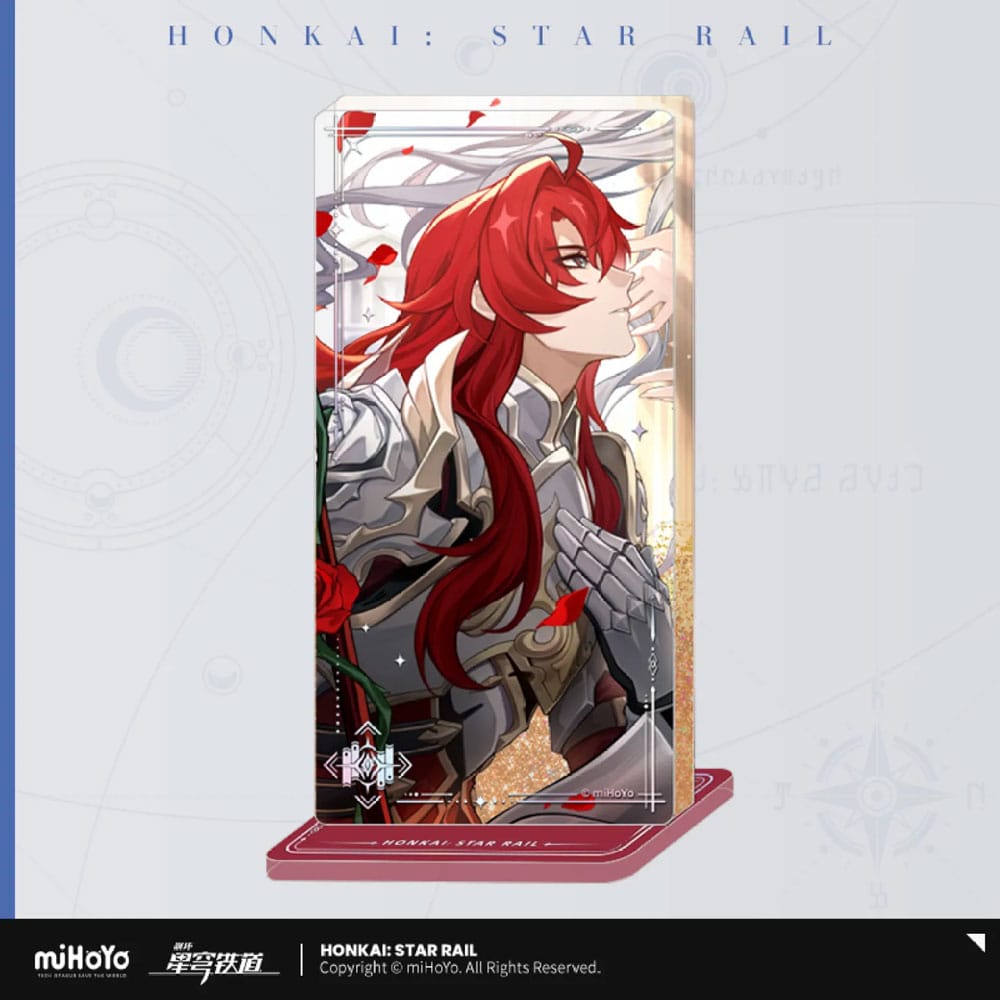 MiHoYo Honkai: Star Rail Light Cone Acryl Ornament with Glitter: Argenti An Instant Before a Gaze 15 cm | Makochan